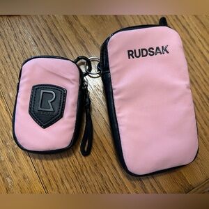 RUDSAK Pink and Black Accessory Duo - phone case - change purse